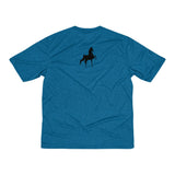 Saddlebred front and back Print Men's Heather Dri-Fit Tee - AdeleEmbroidery