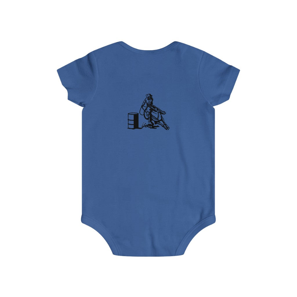 Barrel Racer Infant Rip Snap Tee - AdeleEmbroidery