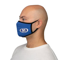 Haskell Fitted Polyester Face Mask Blue