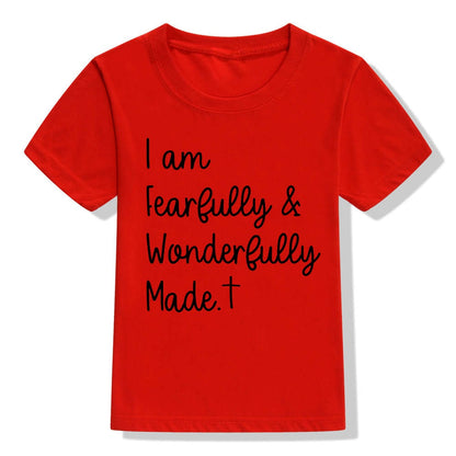 Fearfully and Wonderfully Made Kids Shirt