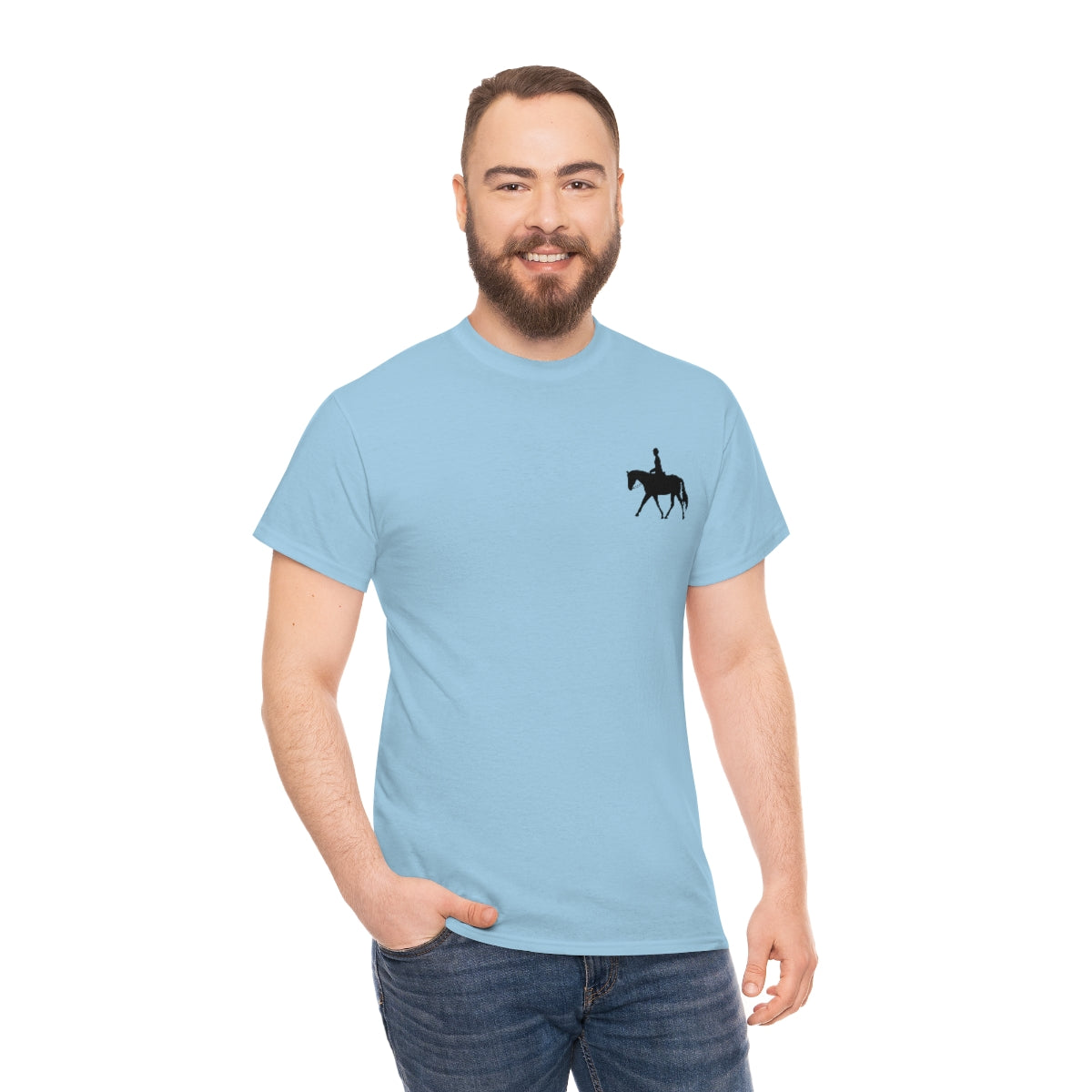 English Rider Print Unisex Heavy Cotton Tee