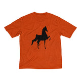 Saddlebred front and back Print Men's Heather Dri-Fit Tee - AdeleEmbroidery