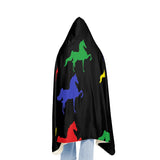 Snuggle Blanket with Multi-color Saddlebred