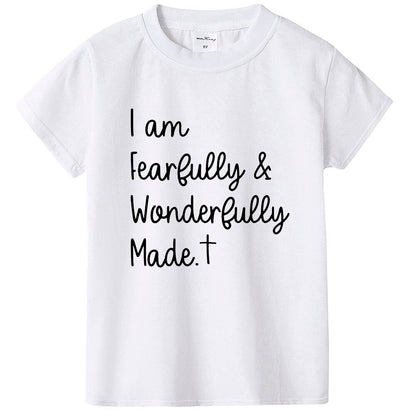 Fearfully and Wonderfully Made Kids Shirt