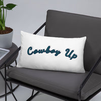 Basic Pillow with Roping Print and Cowboy Up - AdeleEmbroidery