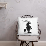 Basic Pillow with Roping Print and Cowboy Up - AdeleEmbroidery