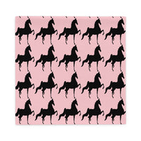 Pillow Case Light Pink Saddlebred Print - AdeleEmbroidery