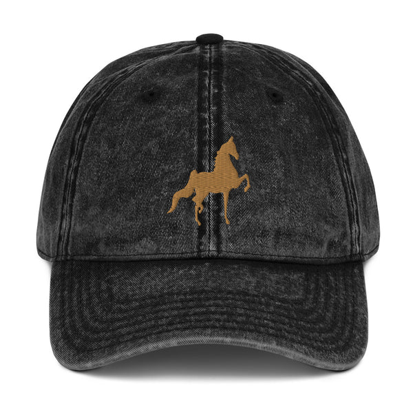 Saddlebred Vintage Cotton Twill Cap - AdeleEmbroidery