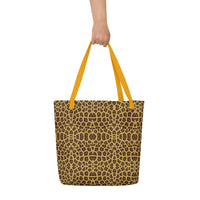 Saddlebred Leopard Print Beach Bag - AdeleEmbroidery