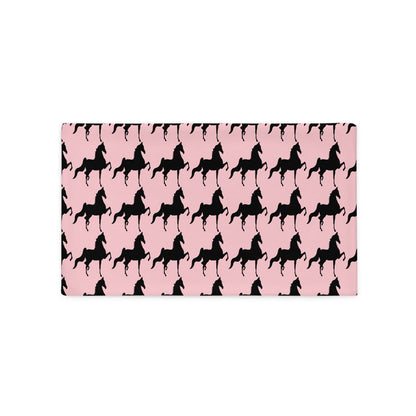 Pillow Case Light Pink Saddlebred Print - AdeleEmbroidery