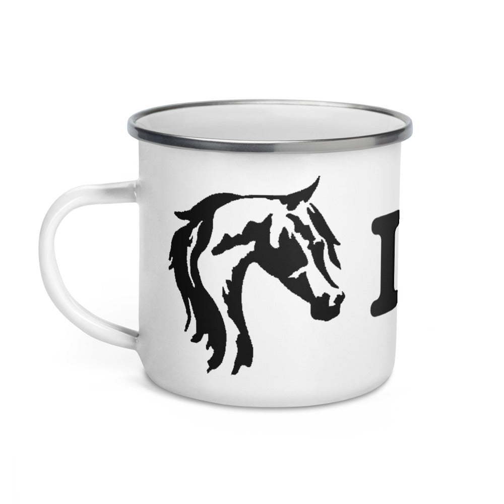 Horse Love Enamel Mug - AdeleEmbroidery