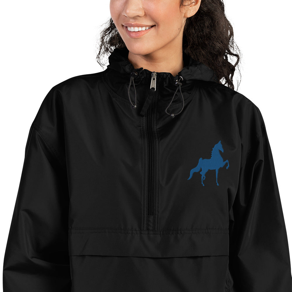 Saddlebred Embroidered Champion Packable Jacket - AdeleEmbroidery