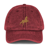 Saddlebred Vintage Cotton Twill Cap - AdeleEmbroidery