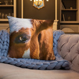 Cattle Print Basic Pillow - AdeleEmbroidery