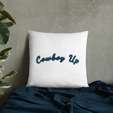 Basic Pillow with Roping Print and Cowboy Up - AdeleEmbroidery