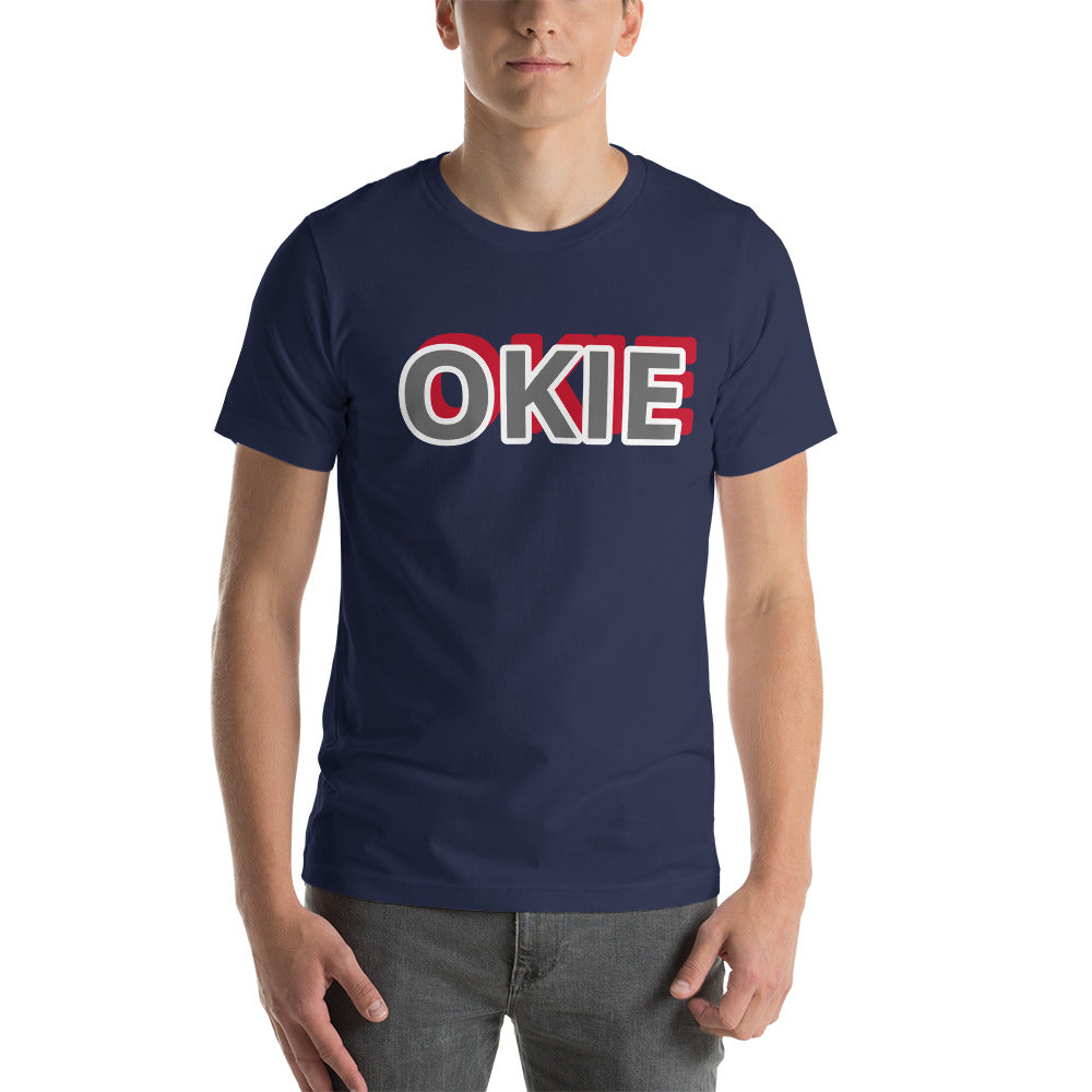 OKIE Print Short-Sleeve Unisex T-Shirt - AdeleEmbroidery