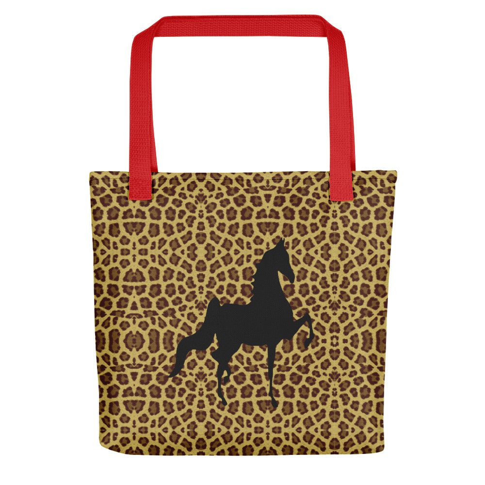 Saddlebred Leopard Tote bag - AdeleEmbroidery