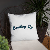 Basic Pillow with Roping Print and Cowboy Up - AdeleEmbroidery