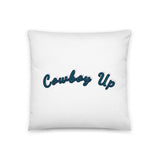 Cowboy Up printed Pillow - AdeleEmbroidery