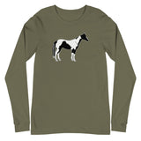 Pinto Horse Unisex Long Sleeve Tee - AdeleEmbroidery