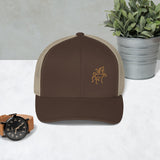 Trucker Cap with Horse Embroidery - AdeleEmbroidery