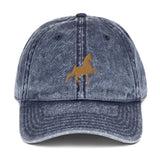 Saddlebred Vintage Cotton Twill Cap - AdeleEmbroidery