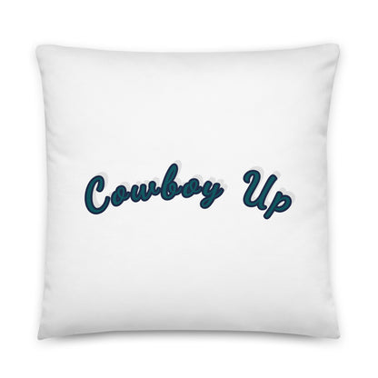 Cowboy Up printed Pillow - AdeleEmbroidery