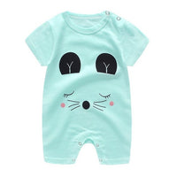 Short Sleeve baby clothing One Piece - AdeleEmbroidery