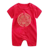 Short Sleeve baby clothing One Piece - AdeleEmbroidery