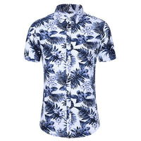 Men's Short Sleeve Hawaiian Shirts - AdeleEmbroidery