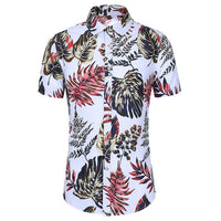 Men's Short Sleeve Hawaiian Shirts - AdeleEmbroidery