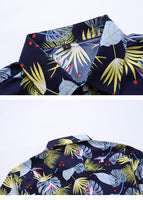 Men's Short Sleeve Hawaiian Shirts - AdeleEmbroidery