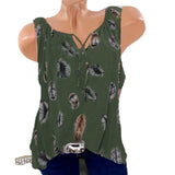 Women's Blouses - Small- Plus sizes, Sleeveless and Half Sleeve - AdeleEmbroidery